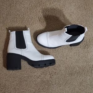 Black & White Ankle Boots